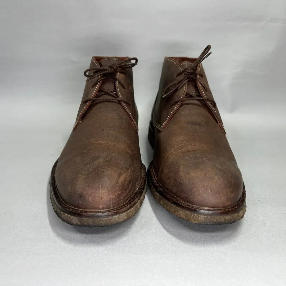 Johnston & Murphy Copeland Chukka Boots Men's Size 15‎ Brown Leather Shoes